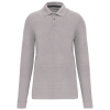 Polo manches longues homme Oxford Grey