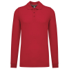 Polo manches longues homme Red