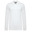 Polo manches longues homme White