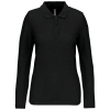 Polo manches longues femme Black