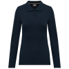 Polo manches longues femme Navy