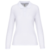 Polo manches longues femme White