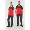 T-shirt bicolore manches courtes unisexe WK304 - 3