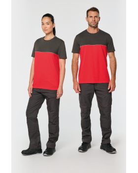 T-shirt bicolor short sleeves unisex WK304 - 3