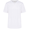 White unisex short sleeve cotton tunic