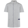 Blouse polycoton avec boutons-pression homme Snow Grey