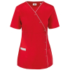 Blouse polycoton avec boutons-pression femme Deep Red
