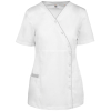 Blouse polycoton avec boutons-pression femme White