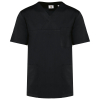 Short sleeve tunic unisex polycotton Black