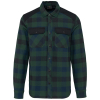 Chemise à carreaux avec poches homme Forest Green / Navy Checked / Black