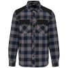 Chemise à carreaux avec poches homme Storm Grey / Navy Checked / Black