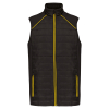 Bodywarmer Day To Day bi-matière unisexe Black / Yellow