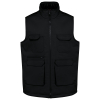 Gilet polycoton multipoches rembourré unisexe Black