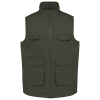 Gilet polycoton multipoches rembourré unisexe Dark Khaki