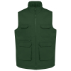 Gilet polycoton multipoches rembourré unisexe Forest Green