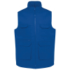Gilet polycoton multipoches rembourré unisexe Royal Blue