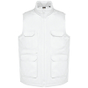 Gilet polycoton multipoches rembourré unisexe White