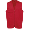 Red unisex polycotton jacket