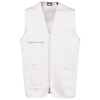 White unisex polycotton jacket
