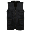 Gilet polycoton multipoches doublé unisexe Black