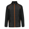 Veste Day To Day bi-matière unisexe Black / Orange
