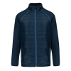 Veste Day To Day bi-matière unisexe Navy / Light Royal Blue