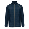 Veste Day To Day bi-matière unisexe Navy / Silver