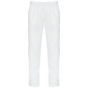 White unisex cotton pants