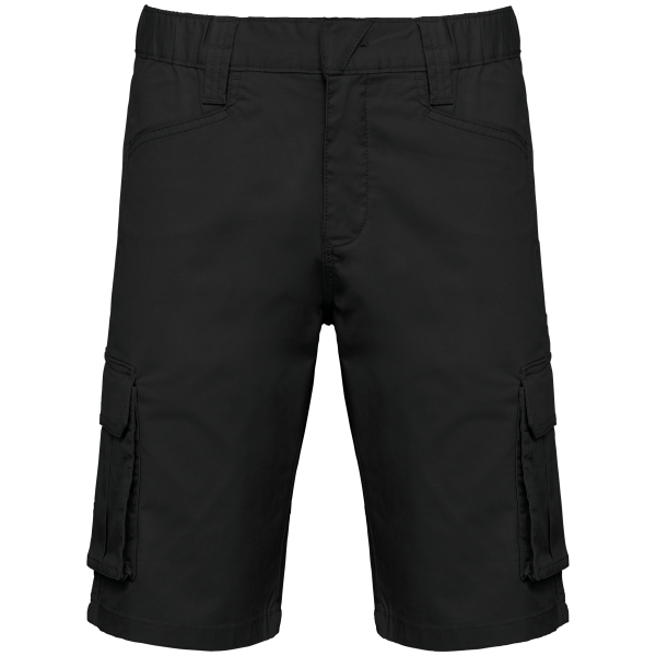Bermuda multipoches écoresponsable homme Black