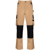 Pantalon de travail bicolore homme Camel / Black