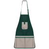 Tablier de jardinier imperméable écoresponsable unisexe Bottle Green / Beige