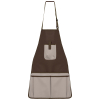 Tablier de jardinier imperméable écoresponsable unisexe Chocolate / Beige