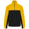 Black / Yellow unisex eco-responsible bicolor micropolar jacket
