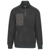 Polaire écoresponsable col zippé unisexe Dark Grey