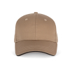 Casquette sandwich contrasté 6 panneaux OEKO-TEX® STANDARD 100 Camel / Black
