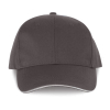 Casquette sandwich contrasté 6 panneaux OEKO-TEX® STANDARD 100 Shale Grey / Light Grey