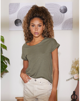 Women's T-shirt Shoulders Combining Build Your Brand BY021