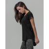 T-shirt Femme Long Effet Flammé Build Your Brand BY036