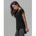 T-shirt Femme Long Effet Flammé Build Your Brand BY036