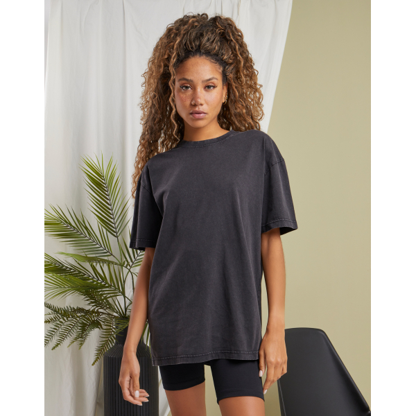 T-shirt Women Oversize Washed Build Your Brand BY270