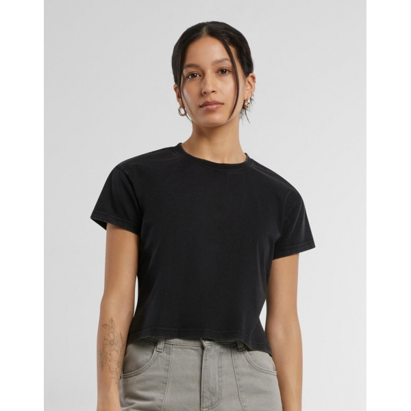 T-shirt Femme Court Vintage Build Your Brand BY305 - 1