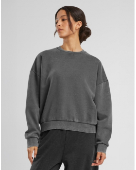 Sweat Femme Col Rond Vintage Épais Build Your Brand BY301 - 3