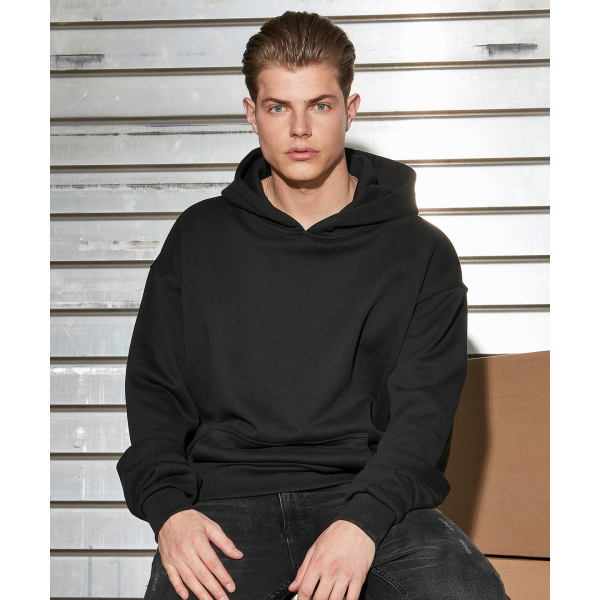 Sweat Ultra Épais en Coton Boxy à Capuche Build Your Brand BY162 - 1