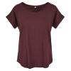 T-shirt Femme Long Effet Flammé Build Your Brand BY036 - 9