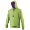 Sweat-shirt à capuche bicolore Varsity AWDis JH003