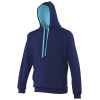 Sweat-shirt à capuche bicolore Varsity AWDis JH003